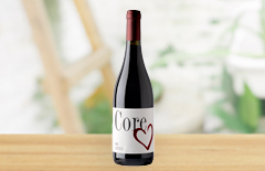 イタリア産の赤ワインと台紙がセットになった祝電のお酒「コーレ・ロッソ」