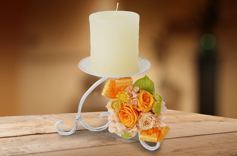 プリザーブド　キャンドル
