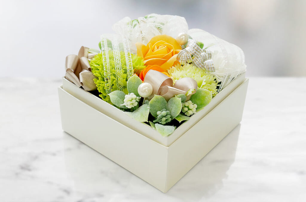 ソープフラワー電報