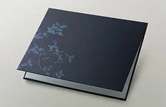 哀悼｜木の葉をあしらったお悔やみ電報の台紙