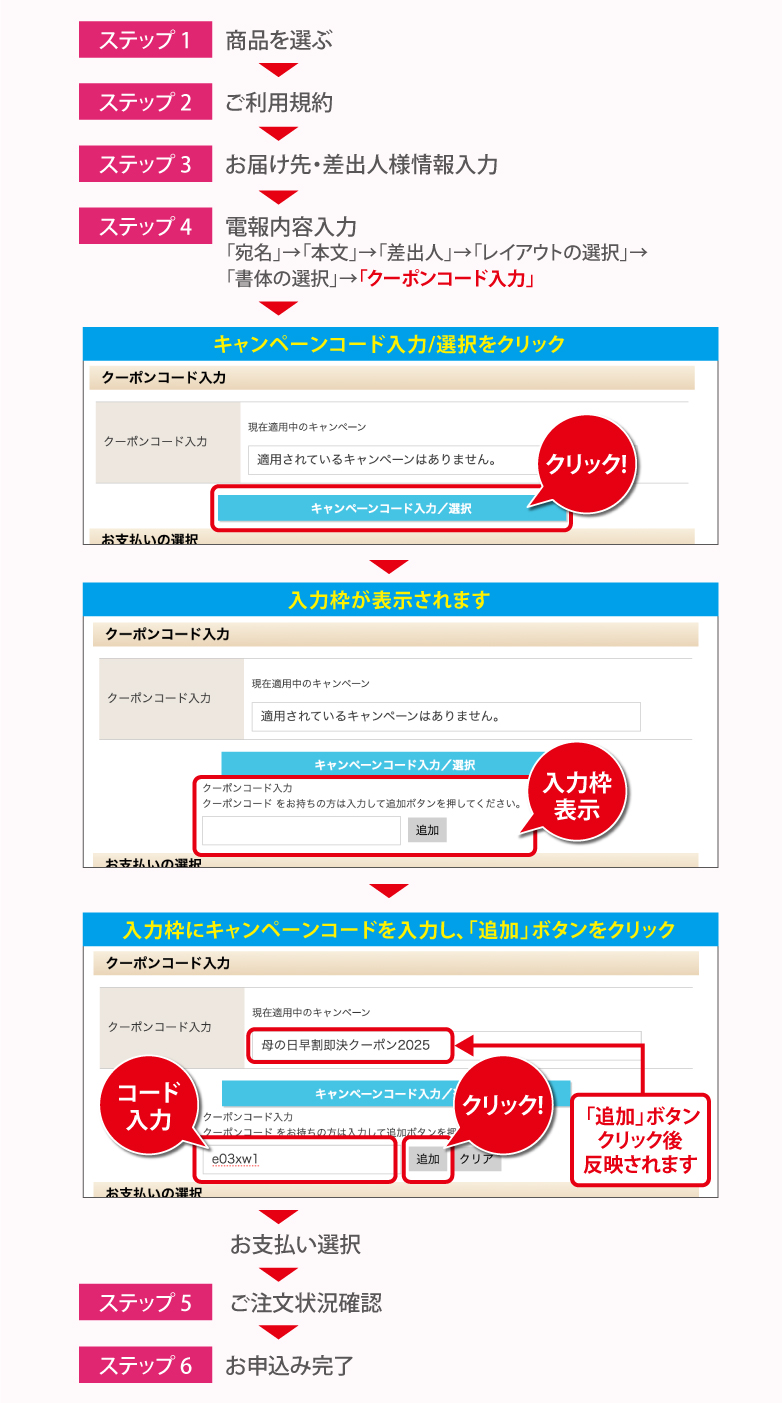 クーポンコード