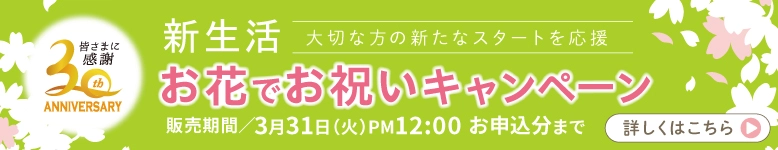 新生活に電報とお花でお祝い・応援メッセージ｜割引セール｜3月31日申込分まで