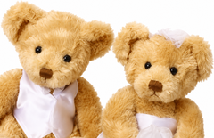 グレース・ベア｜婚約祝い・結婚祝いに人気のクマのぬいぐるみ付き電報