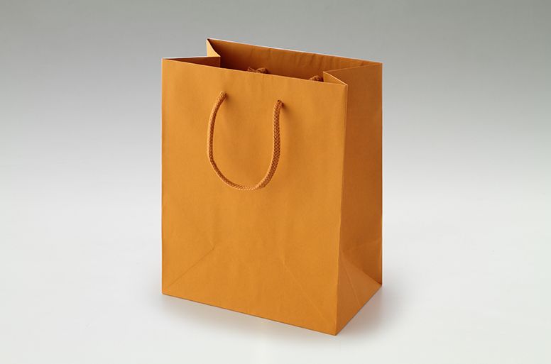 ギフト用オレンジ手提げ袋の画像