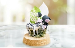 プリザーブドフラワー付きの祝電ギフト｜コルクドーム　プランツZ